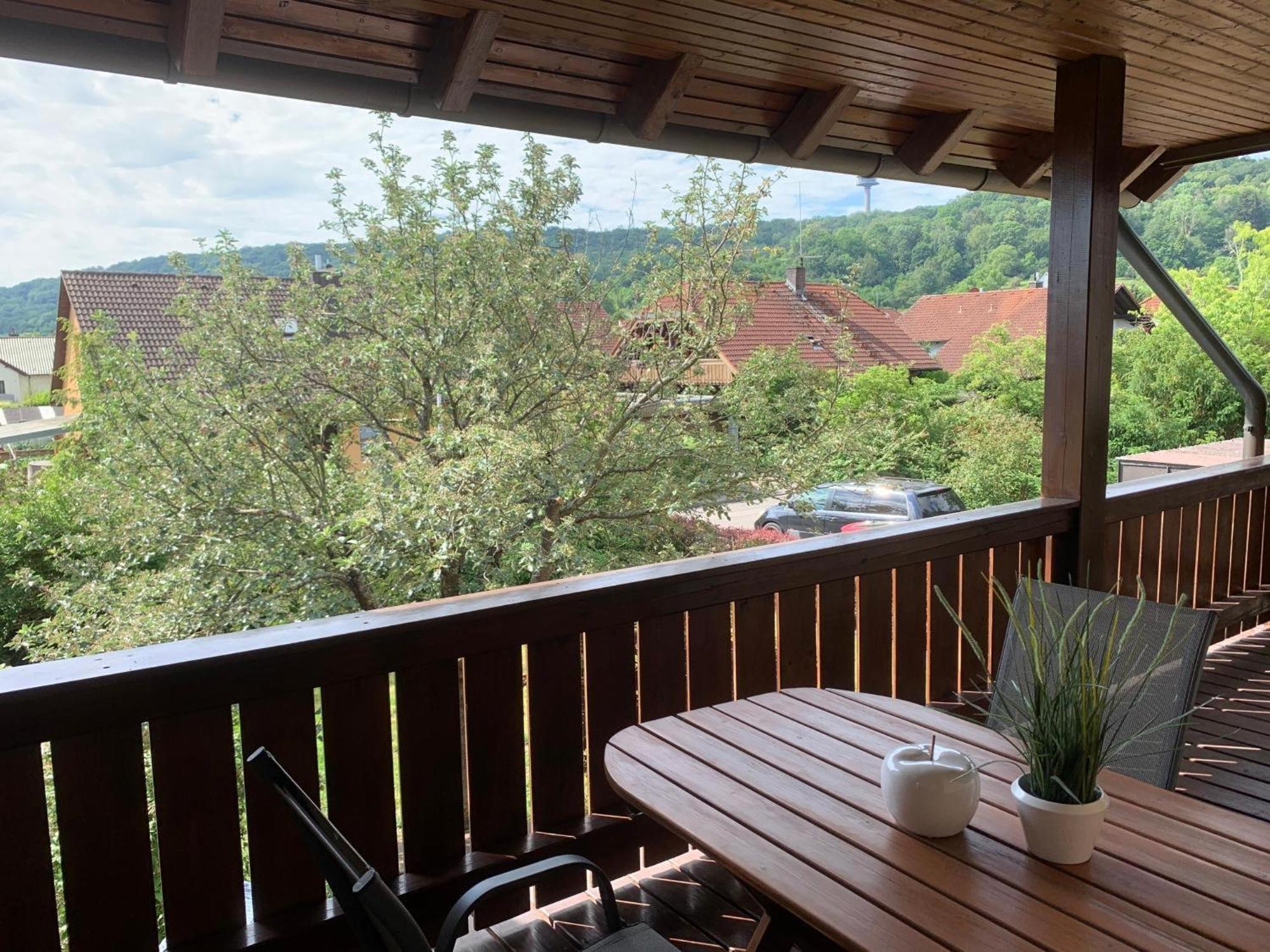 Ferienwohnung Apfelbluete Burgbernheim Bagian luar foto